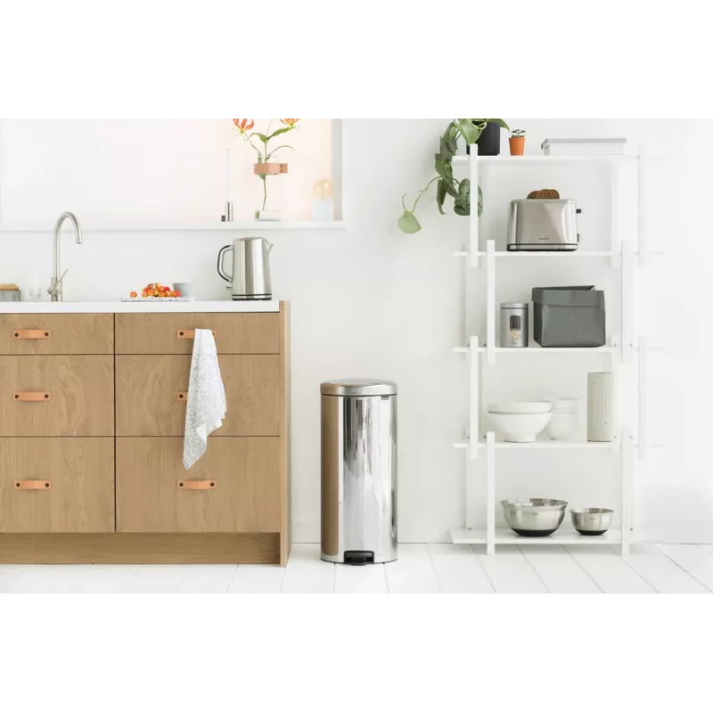 Kosz na pedały Brabantia NewIcon 30L Brilliant Steel