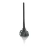 PHILIPS SDV5100/12 antena telewizyjna wewnętrzna ze wzmocnieniem 18 dB, UHF/VHF/FM, czarna