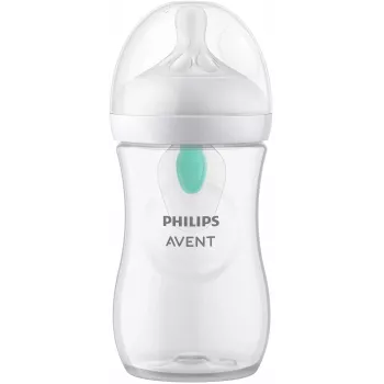 Butelka dla niemowląt Philips Avent Natural Response Anti-Colic z odpowietrzeniem AirFree 260 ml, smoczek średni przepływ, 1m+