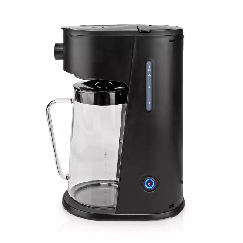 Gastronoma 18100004 Ekspres do kawy mrożonej i herbaty, 2,5 L, 1500 W, Czarny/Stal nierdzewna