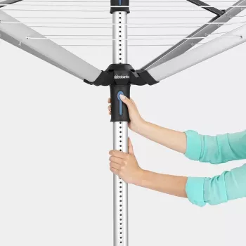 Brabantia Suszarka obrotowa Lift-O-Matic 50 m, Metaliczny Szary