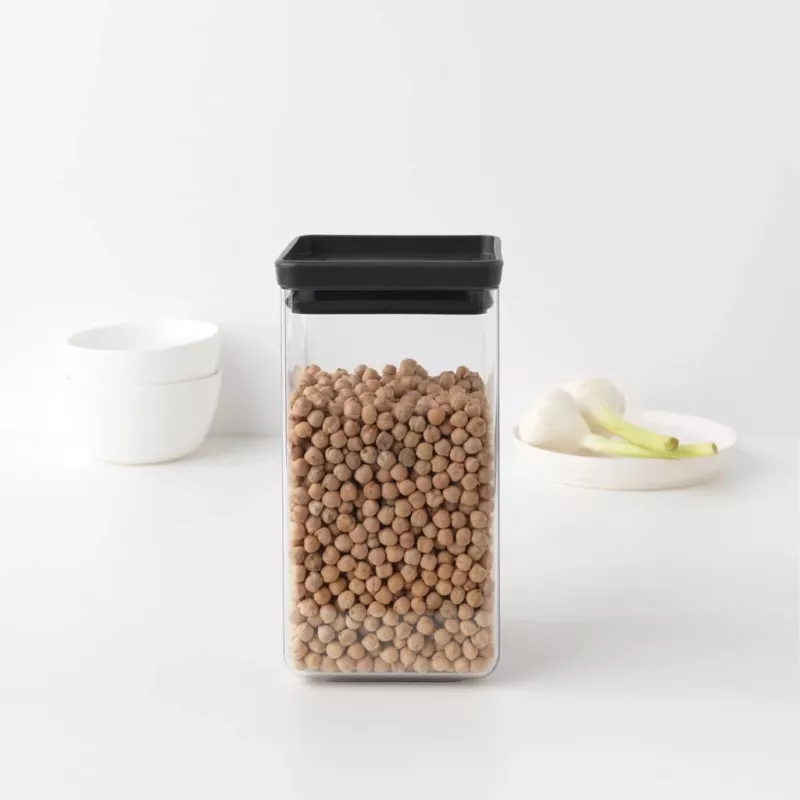 Brabantia Make & Take Prostokątny Pojemnik do Przechowywania Żywności 1,6 l Ciemnoszary