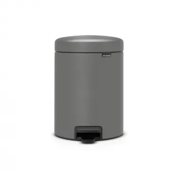 Brabantia NewIcon 5L kosz na pedały, Mineral Concrete Grey