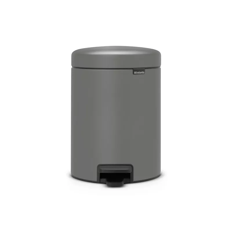 Brabantia NewIcon 5L kosz na pedały, Mineral Concrete Grey