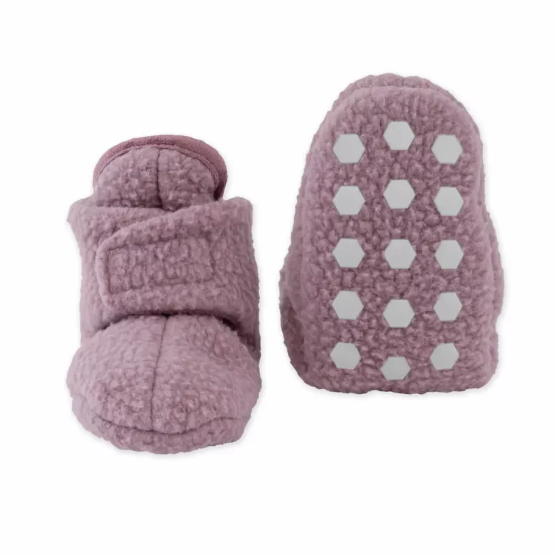 Lodger Slipper Teddy Kapcie Niemowlęce, Różowy, 6-12 Miesięcy, Podeszwa Antypoślizgowa, Polar