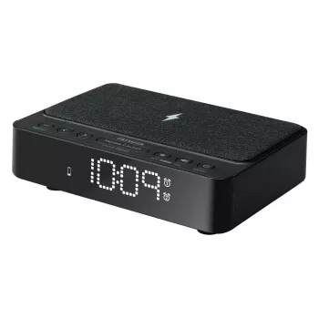 AIWA CR-30/BK Cyfrowy budzik z wyświetlaczem LED, radio FM/PLL, czarny