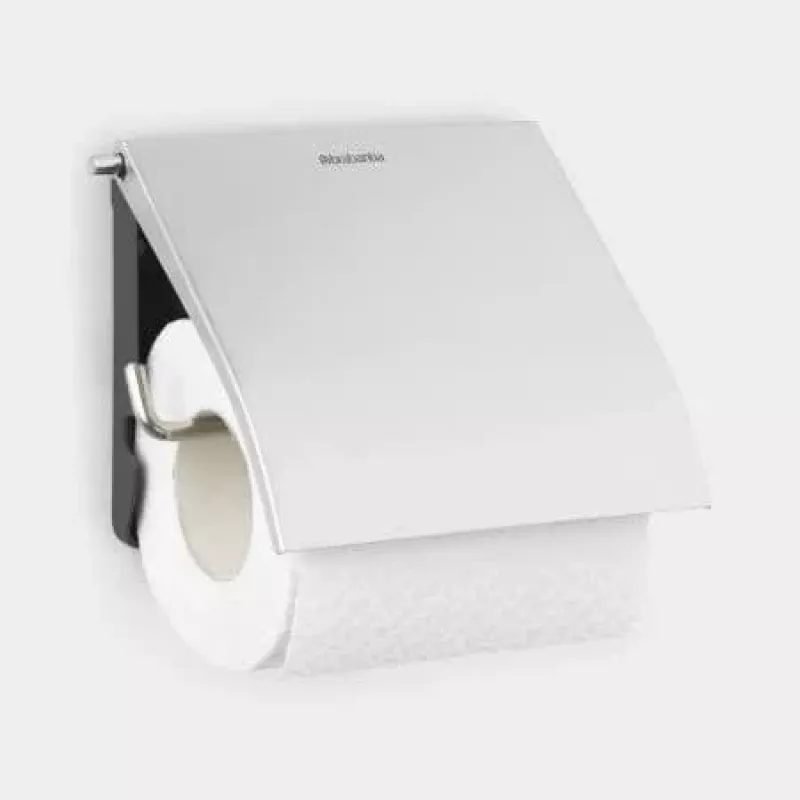 Brabantia 385322 Uchwyt na papier toaletowy ścienny, stal matowa
