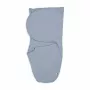 Lodger Bundler Solid Cotton Baby Swaddle Wrap, Blue Fogg