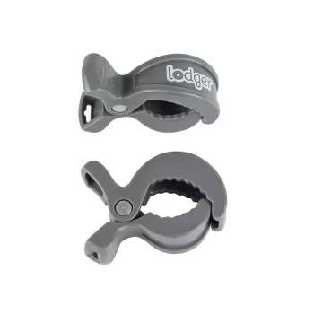 Klipsy do otulaczy Lodger Clip Swaddler dla bawełnianego otulacza (2 szt.), Carbon