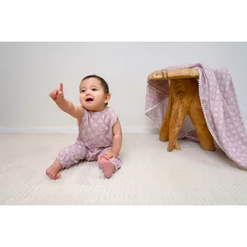Lodger Hipster Tribe Muślinowe Letnie Spodenki Hipsterskie dla Dzieci, Róż, 62 cm