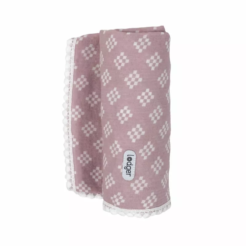 Lodger Swaddle Tribe pieluszka muślinowa do owijania 120x120 cm Rose