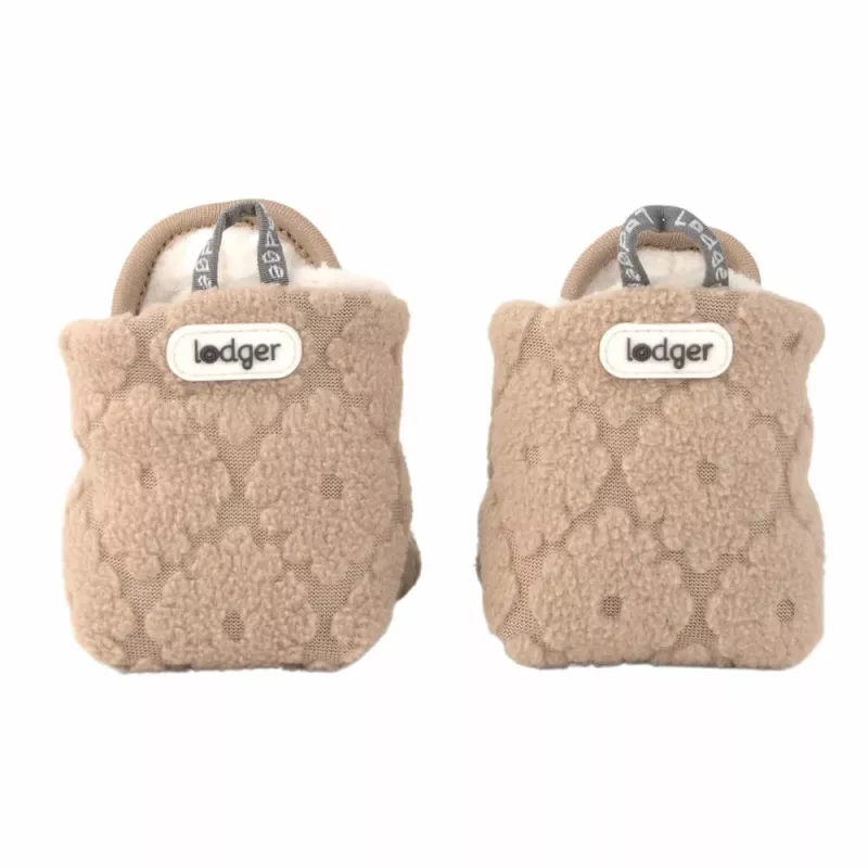 Lodger Slipper Folklore Fleece Kapcie Niemowlęce, Beżowy, 6-12 Miesięcy