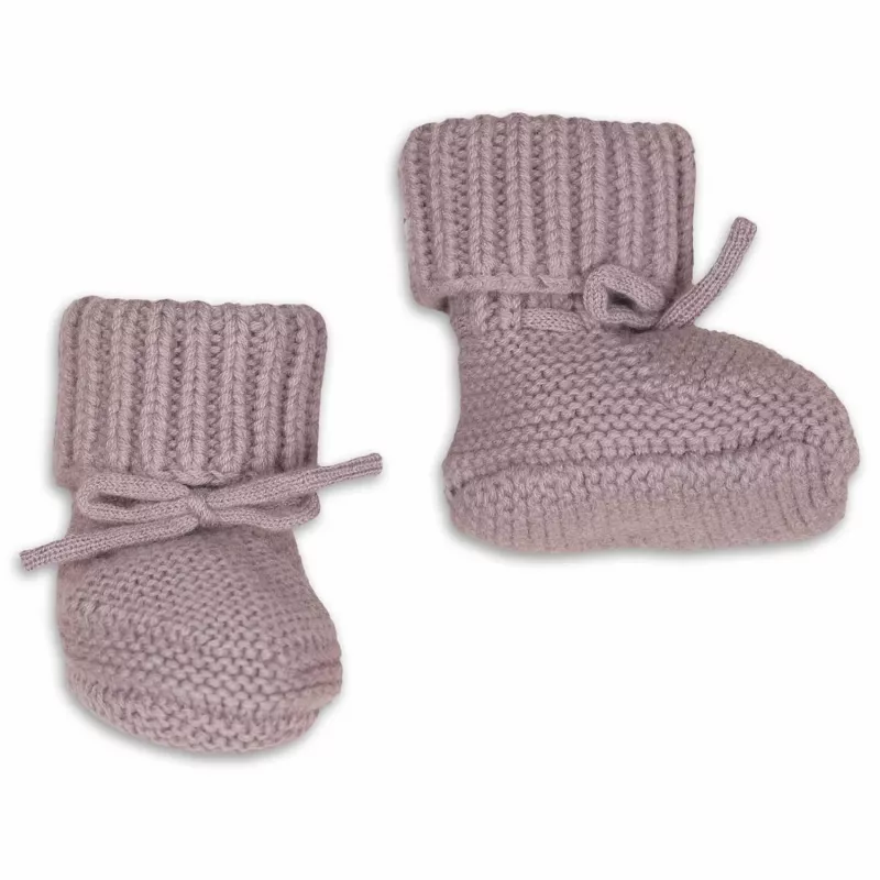 Lodger Slipper Merino Wool Baby Slippers, Rose, 6-12 Months