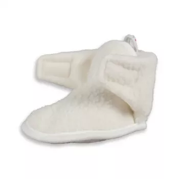 Lodger Slipper Teddy Baby Slippers Cloud Dancer 6-12m