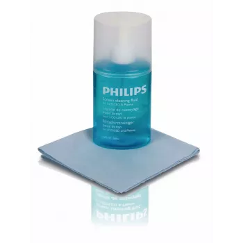 Zestaw do czyszczenia ekranów PHILIPS SVC1116B/10 dla LED, LCD, plazmowych, OLED, smartfonów, tabletów, laptopów, telewizorów - 200 ml spray żelowy + ściereczka z mikrofibry