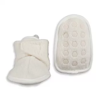 Lodger Slipper Teddy kapcie dziecięce, Cloud Dancer, 12-18 miesięcy