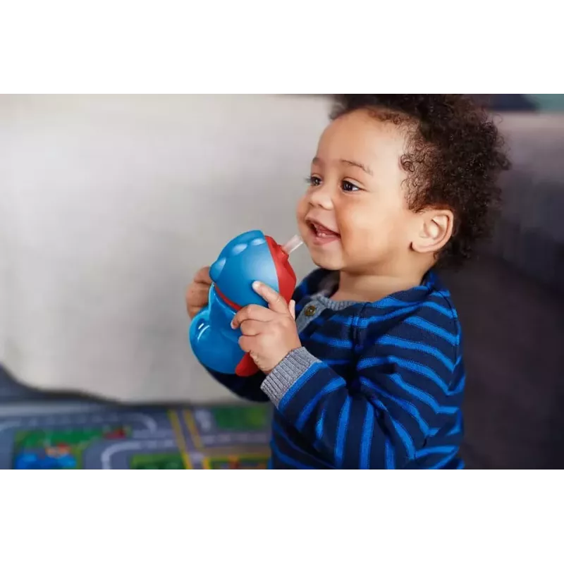 Kubek ze słomką Philips AVENT z elastyczną słomką, 200 ml, 9m+, niebieski