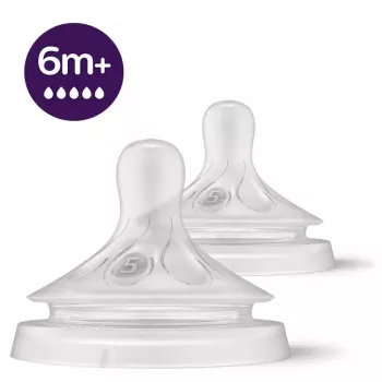 Philips Avent Natural Response silikonowe smoczki, bardzo szybki przepływ, 6m+, 2 szt.