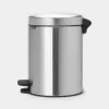 Brabantia NewIcon 5-litrowy kosz na pedały, matowa stal
