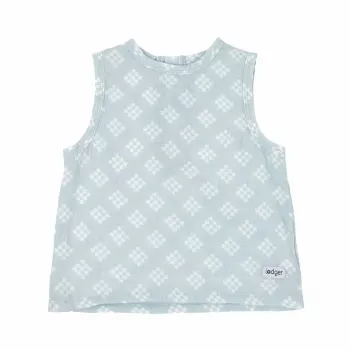 Lodger Tank Topper Tribe Muslinowy Niemowlęcy Top na Ramiączkach, Ice Flow, 68 cm