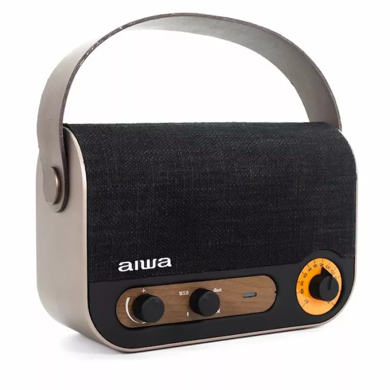AIWA RBTU-600 Przenośne radio Bluetooth z FM, USB, AUX-in, MicroSD, akumulatorem