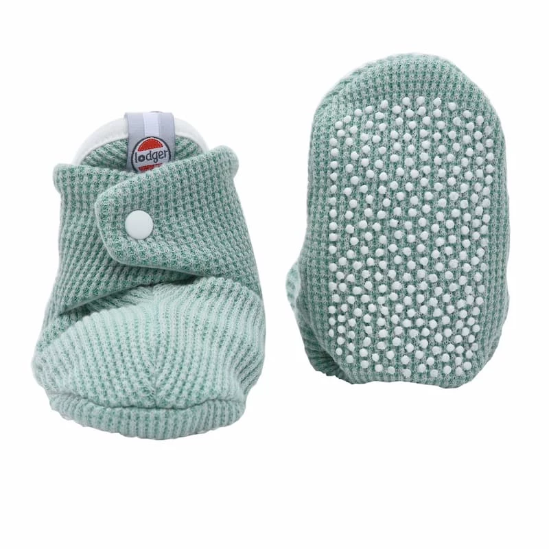 Lodger Slipper Ciumbelle bawełniane kapcie, 3-6 miesięcy, zielony muł