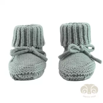 Kapcie Lodger Slipper Folklore Merino Wool Baby, jedwab, 0-6 miesięcy