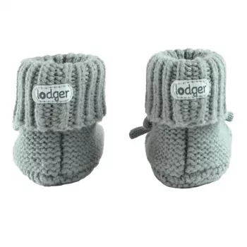 Kapcie Lodger Slipper Folklore Merino Wool Baby, jedwab, 0-6 miesięcy