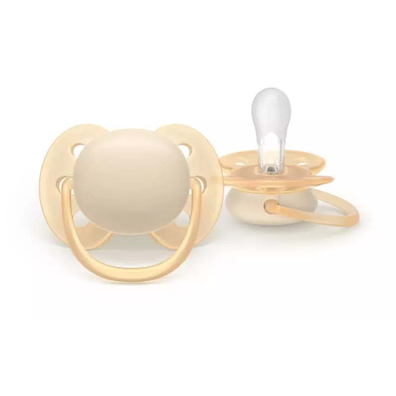 Philips Avent Ultra Soft Smoczek Neutral, 0-6 miesięcy, 2 sztuki
