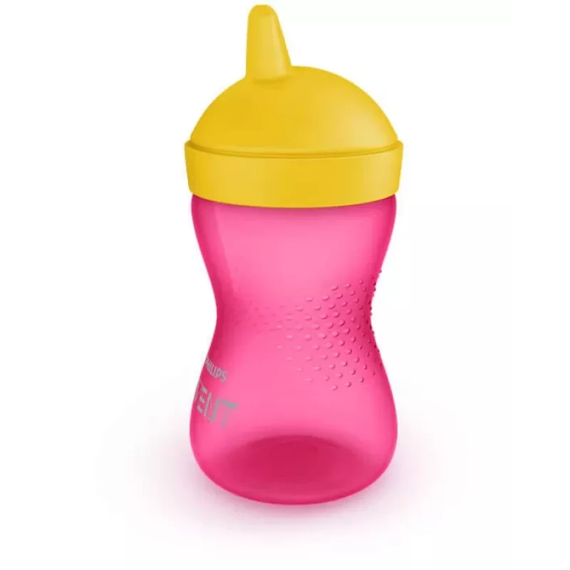 Philips Avent My Grippy Kubek treningowy z twardym ustnikiem 300 ml, 18M+, różowy