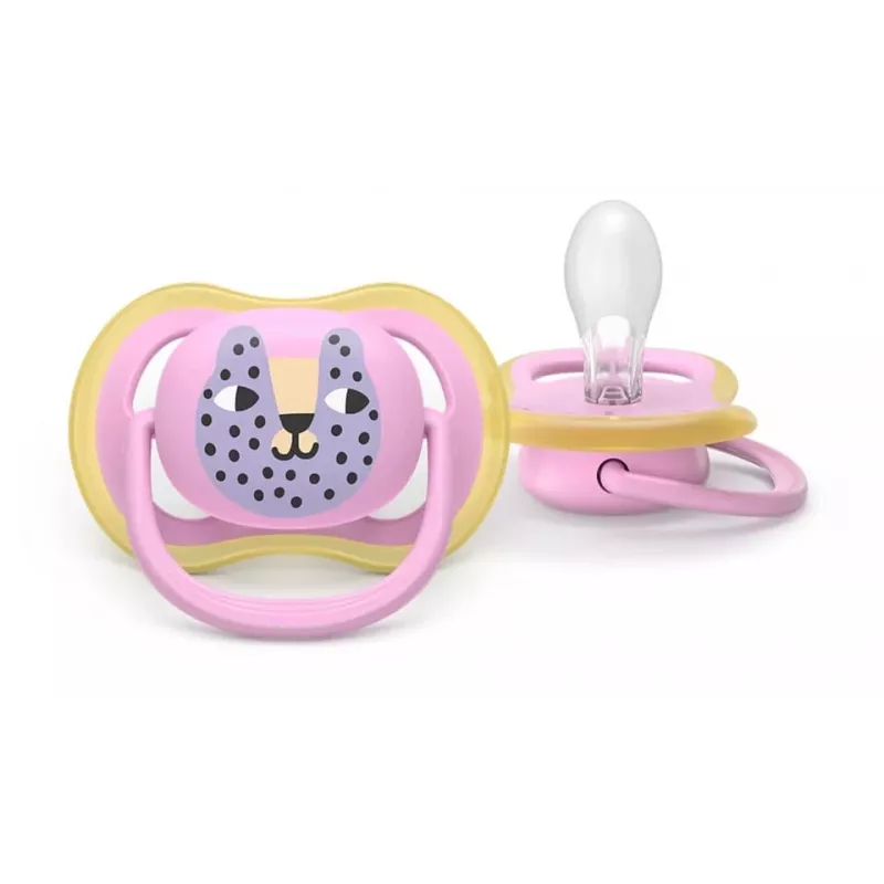 Smoczek Philips Avent Ultra Air 6-18 miesięcy, 2-pak, dla dziewczynek