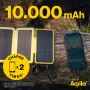 Aqiila Powerbird BS10 Solarny Power Bank 10000 mAh Czarny i Pomarańczowy