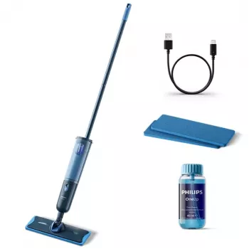 Philips OneUp Series 3000 Bezprzewodowa Elektryczna Myjka do Twardych Podłóg, Deep Blue