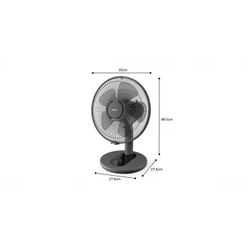 PHILIPS 1000 Series Wentylator biurkowy 25 cm Czarny