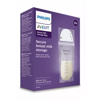 Philips AVENT Woreczki do przechowywania mleka matki 180 ml, 25 sztuk