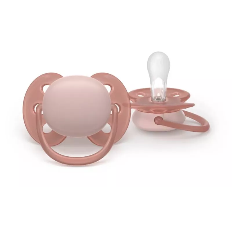Smoczek Philips Avent Ultra Soft 6-18 miesięcy, Neutral, 2 sztuki