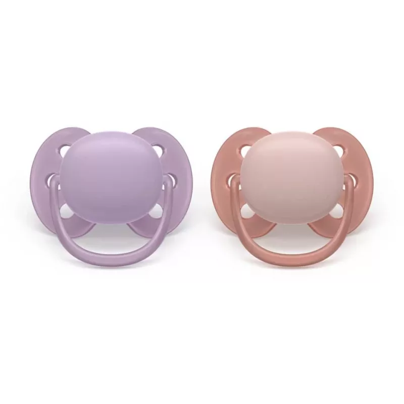Smoczek Philips Avent Ultra Soft 6-18 miesięcy, Neutral, 2 sztuki