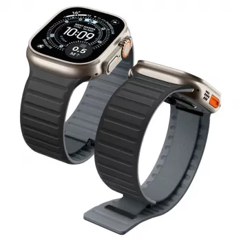 Spigen Athlex Air M pasek do zegarka Apple Watch 44/45/46/49mm - czarno-szary