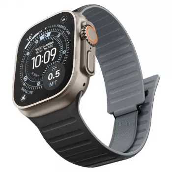 Spigen Athlex Air M pasek do zegarka Apple Watch 44/45/46/49mm - czarno-szary