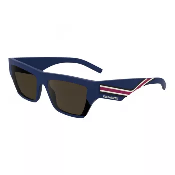 Karl Lagerfeld Unisex KL6163S-401 Okulary przeciwsłoneczne, czarna oprawka, szare soczewki, 59/17/145 mm