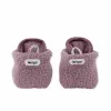Lodger Slipper Teddy kapcie niemowlęce, różowe, 0-3 miesiące, antypoślizgowe, polarowe, unisex
