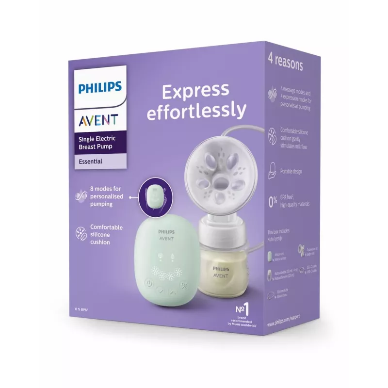 Philips Avent Pojedynczy Elektryczny Odciągacz Pokarmu z Butelką 125ml