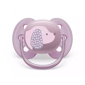 Smoczek Philips Avent Ultra Soft DECO 6-18 miesięcy, 1 sztuka, dla dziewczynek