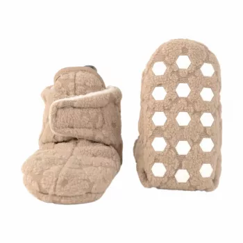 Lodger Slipper Folklore Fleece Kapcie dziecięce, Beżowy, 12-18 miesięcy