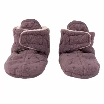 Lodger Slipper Folklore Fleece kapcie niemowlęce, fioletowy, 6-12 miesięcy