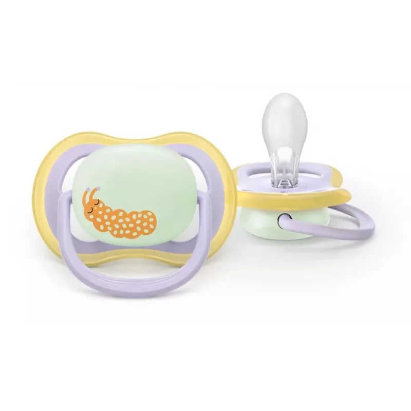 Smoczek Philips AVENT Ultra Air Night 0-6 miesięcy, 2-pak, świecący w ciemności