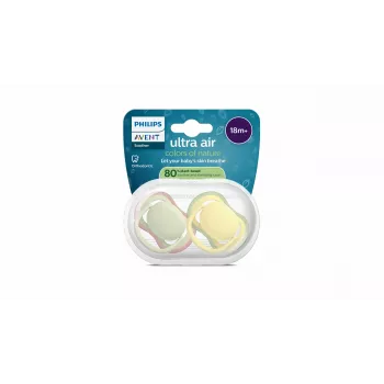 Smoczek Philips Avent Ultra Air 18+ miesięcy, 2-pak, Neutral