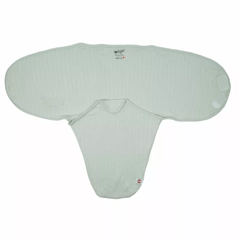 Lodger Bundler Solid Cotton Baby Swaddle Wrap, Peppermint