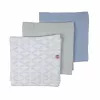 Lodger Swadler Solid Matcha bawełniany kocyk do owijania, miętowy, 70x70 cm, 3-pak