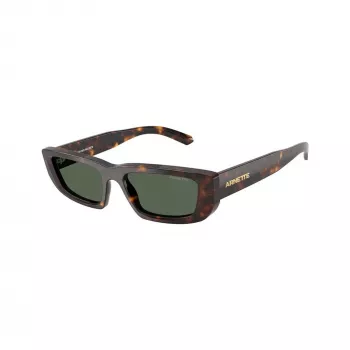 Arnette Damskie Okulary Przeciwsłoneczne AN4357-122271 Prostokątne, Przezroczysta Szara Oprawka, Ciemnoszare Soczewki, 53/17/145 mm
